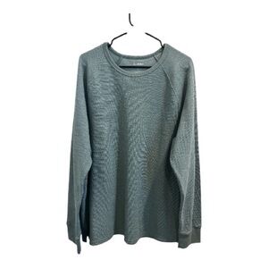Goodfellow & Co XL Green Waffle Knit Thermal Long Sleeve Crew